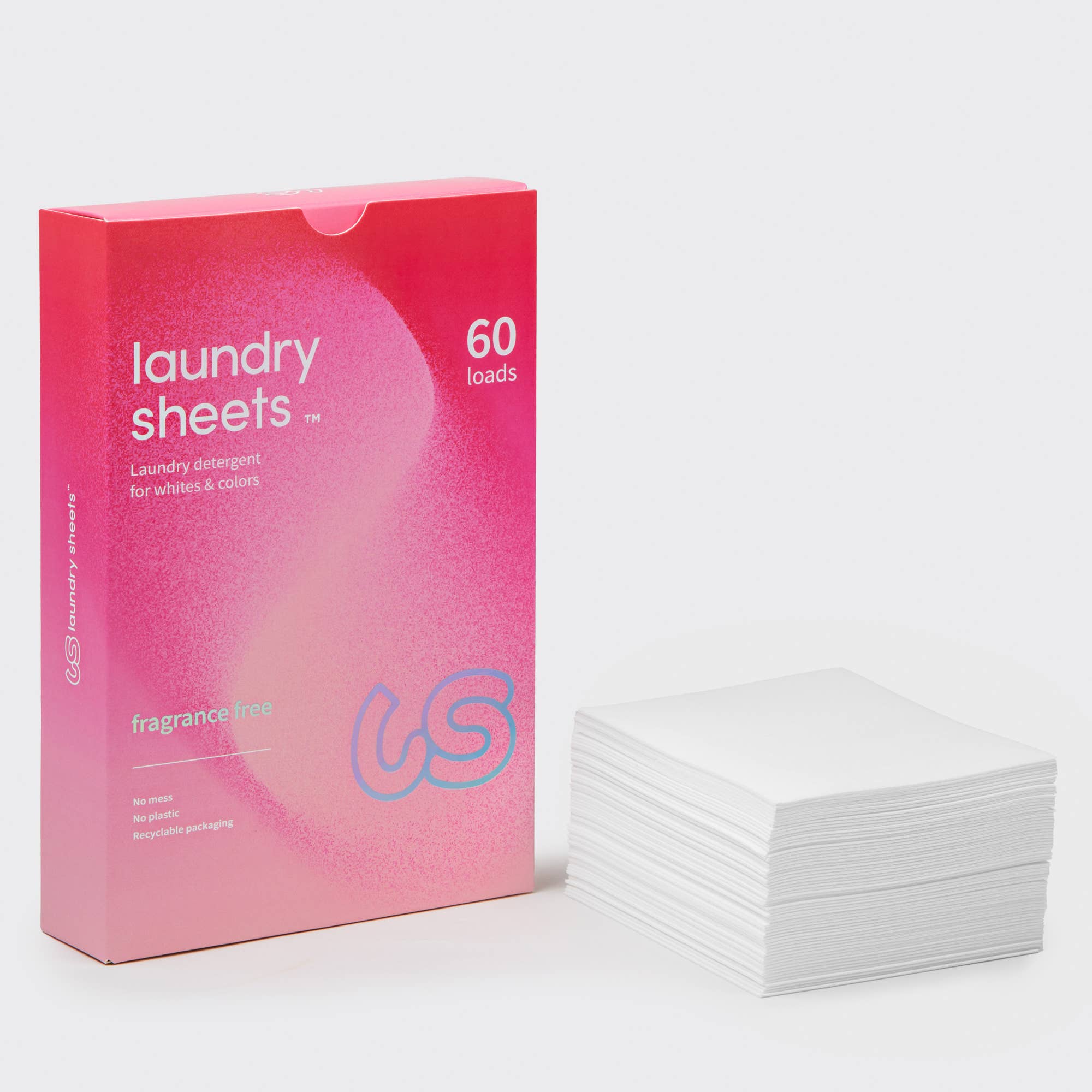 Laundry Sheets - Laundry Detergent Fragrance Free (60 Loads)