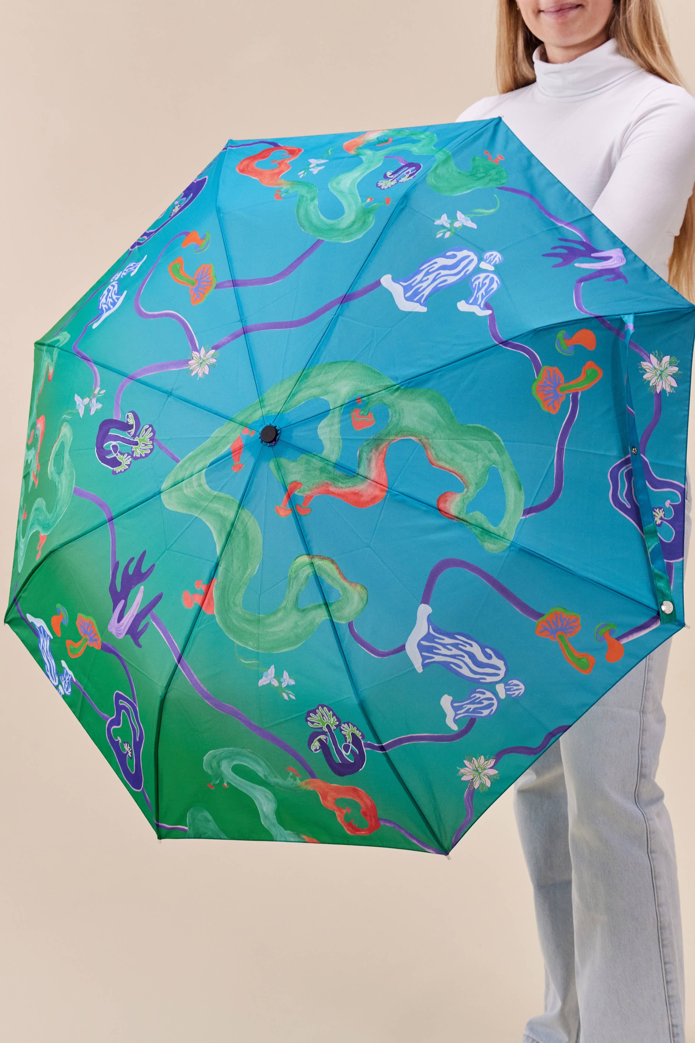 Multipack Prints Compact Duck Umbrellas - 12 pcs