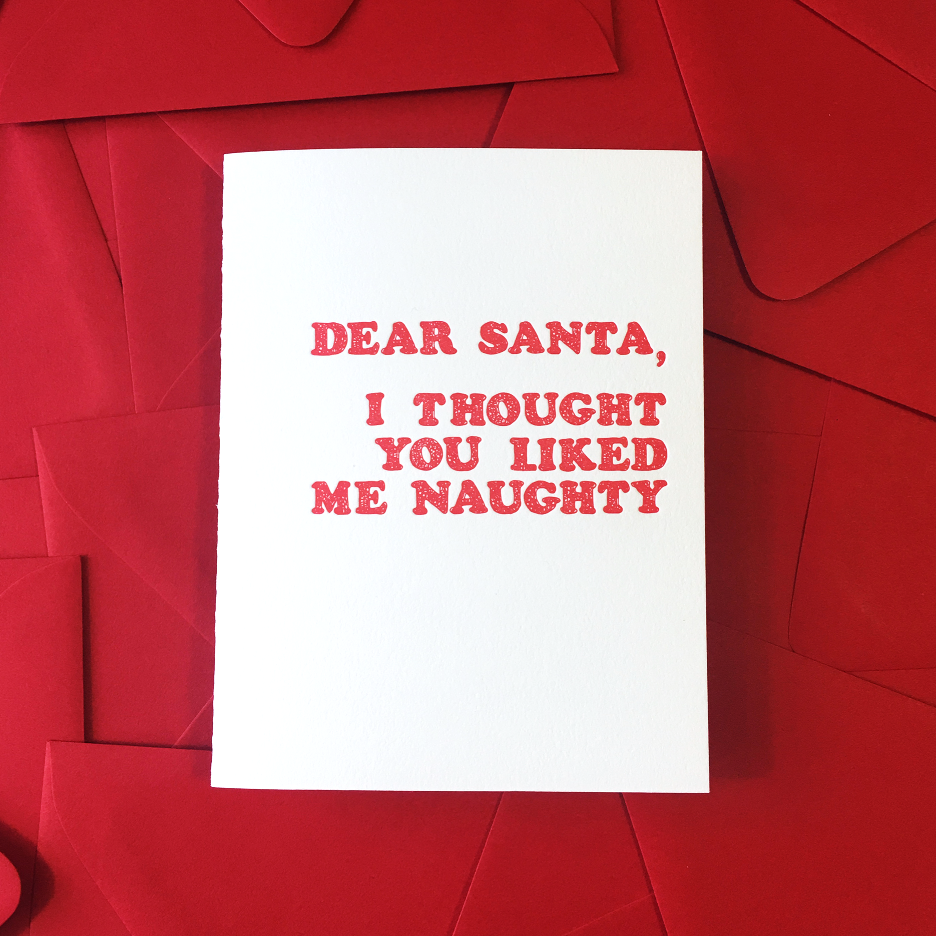 Dear Santa Card, Christmas greeting card