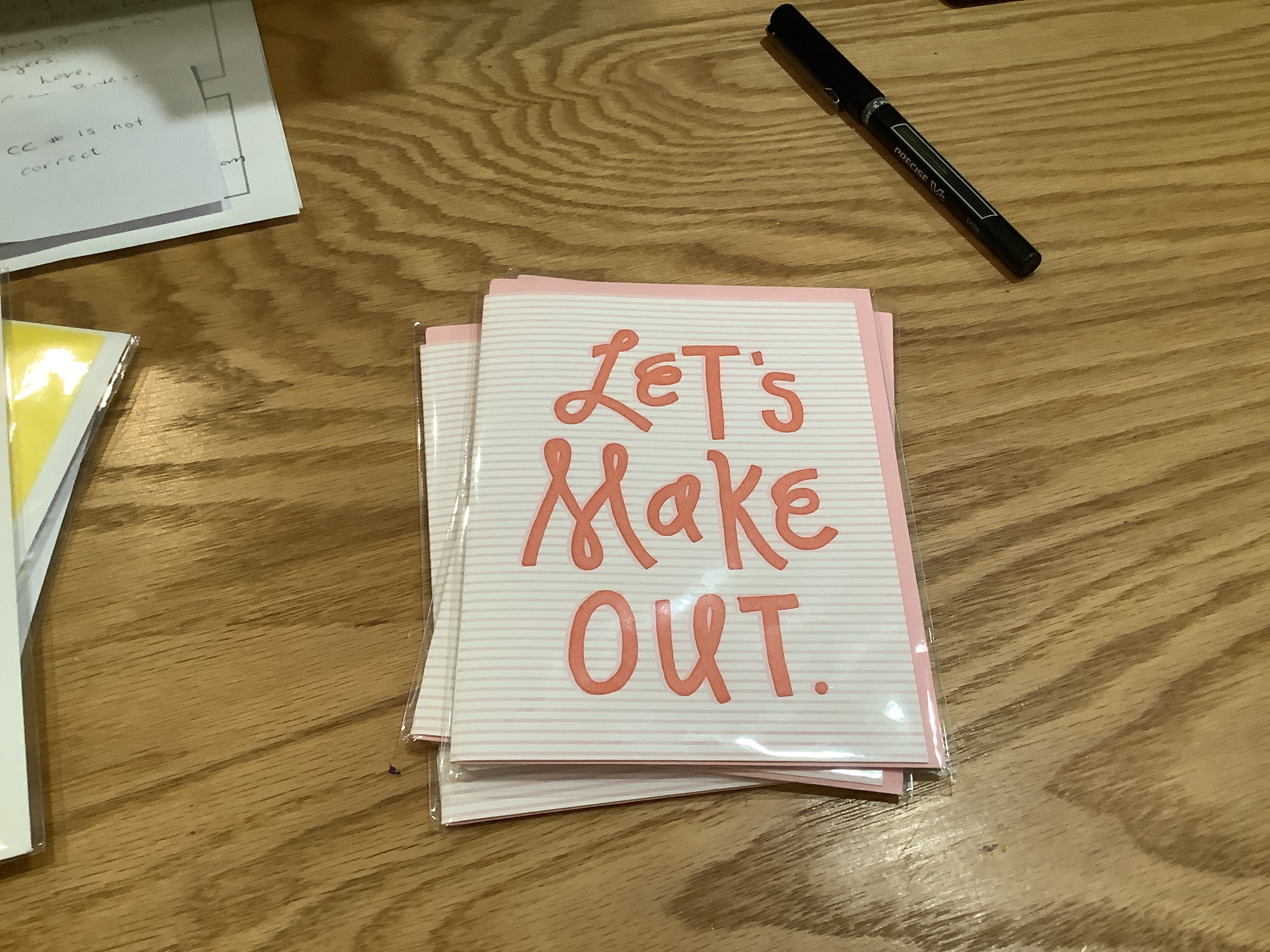 Let’s Make out card