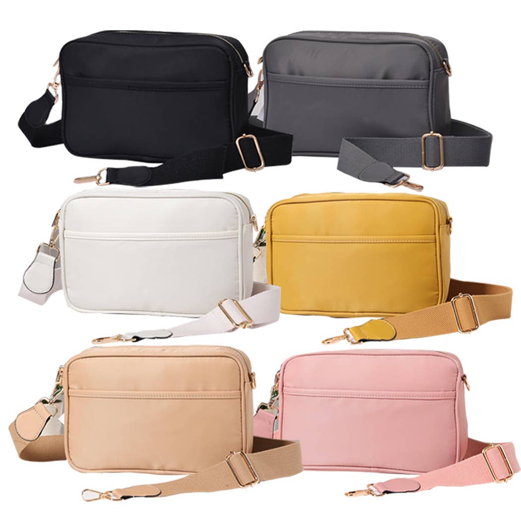 Nylon Rectangular Crossbody Bag