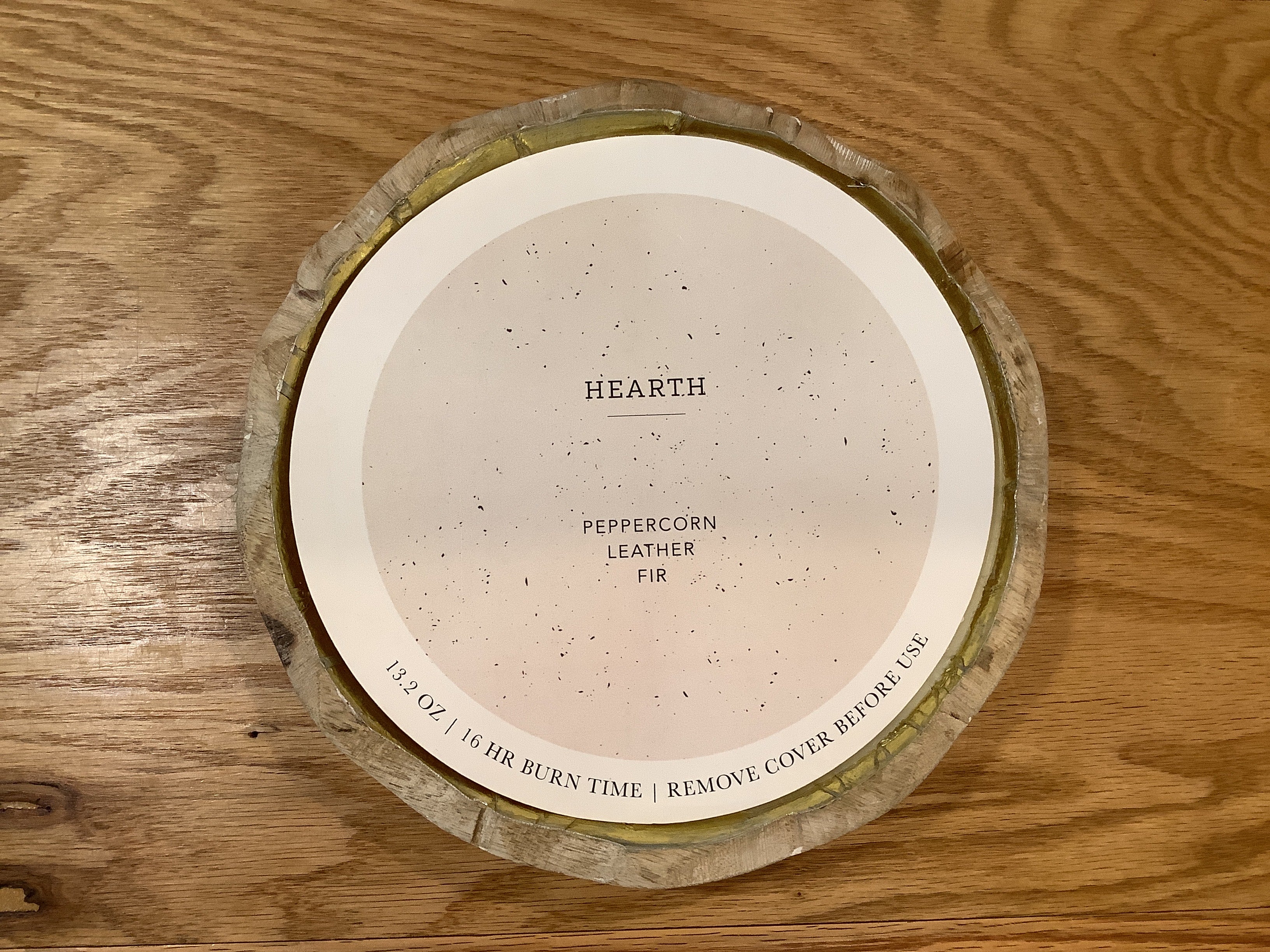 Hearth-Candle peppercorn leather fir