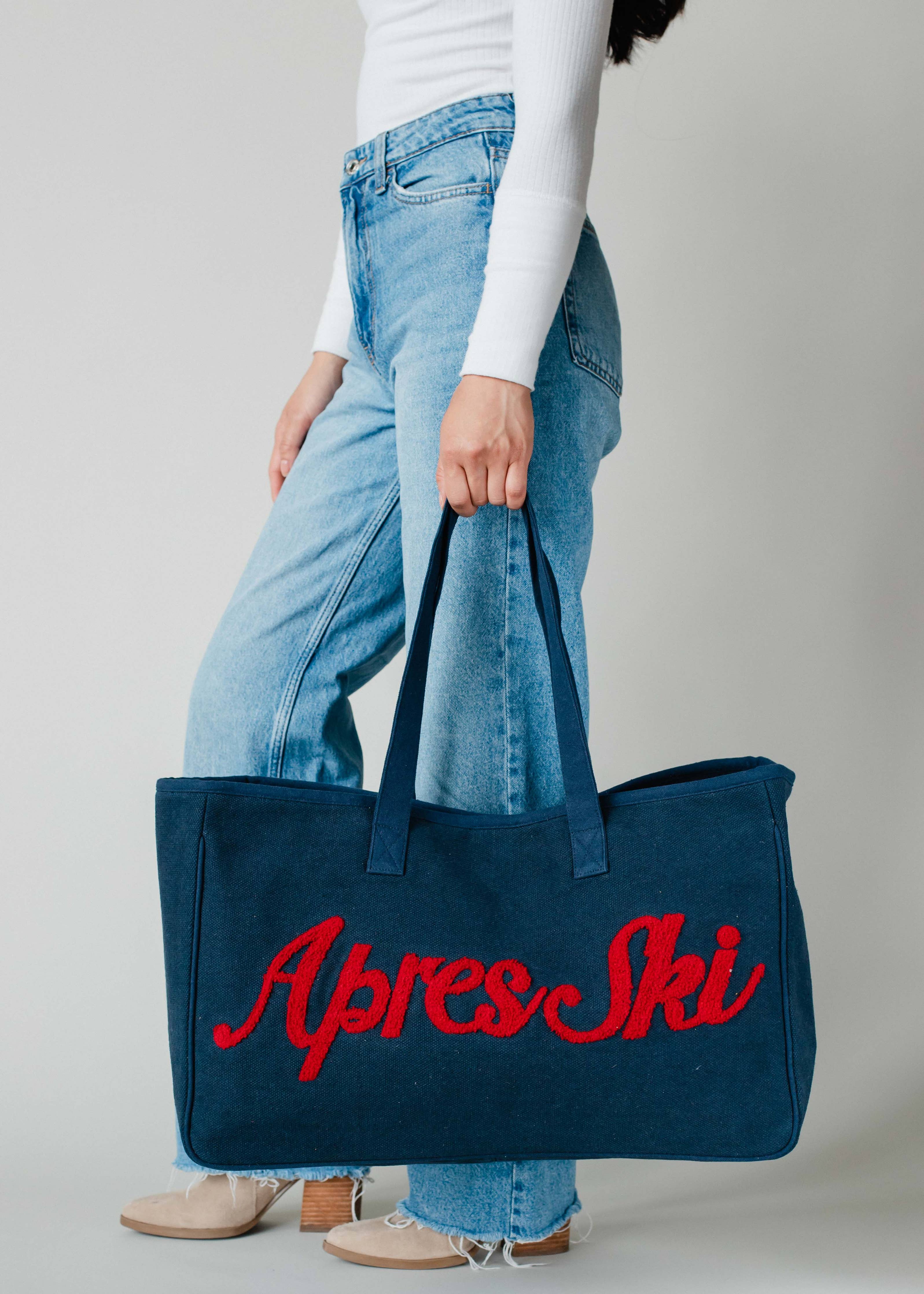 Navy & Red Apres Ski Tote