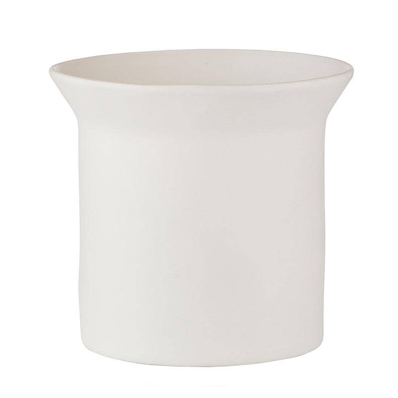 White Ceramic Pot Md