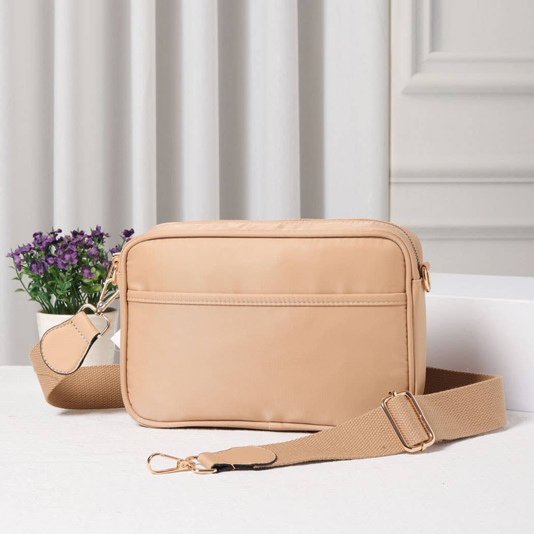 Nylon Rectangular Crossbody Bag