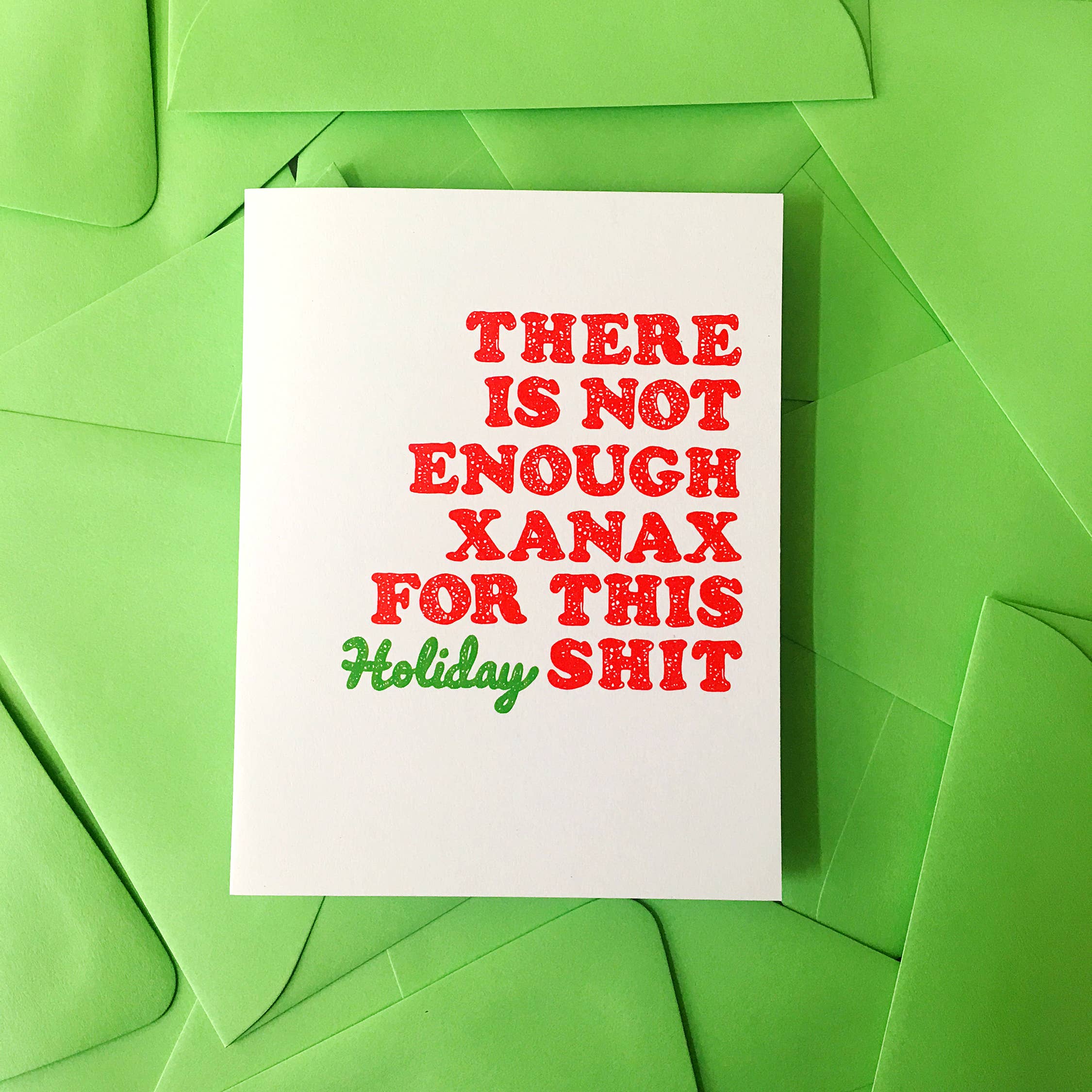 Xanax Holiday Card - Funny Christmas Card for Mom - Sassy