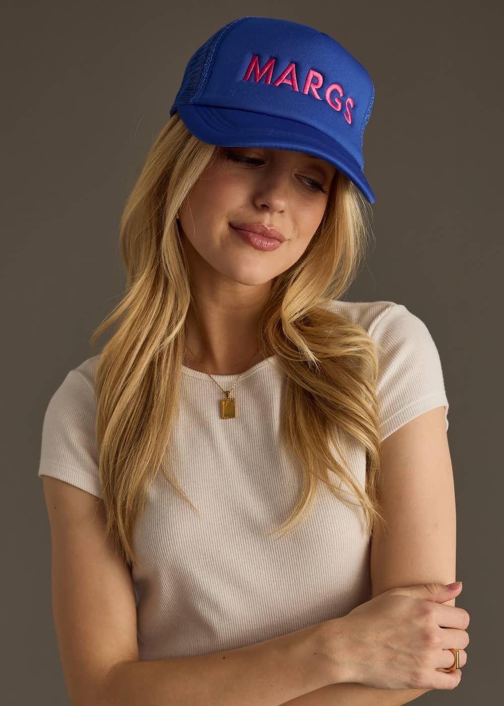 Blue Margs Trucker Hat