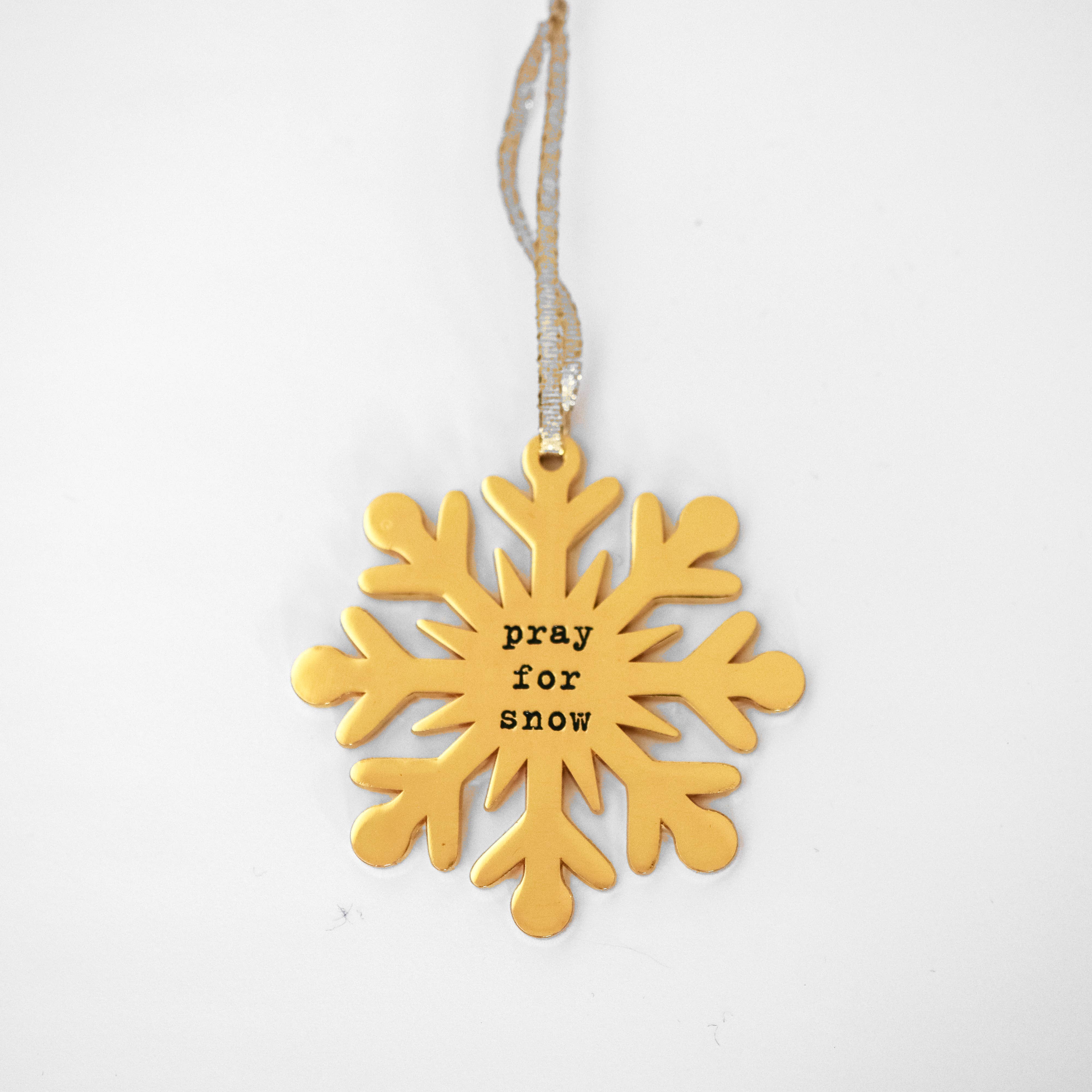 Pray for Snow Ornament - Christmas Decor